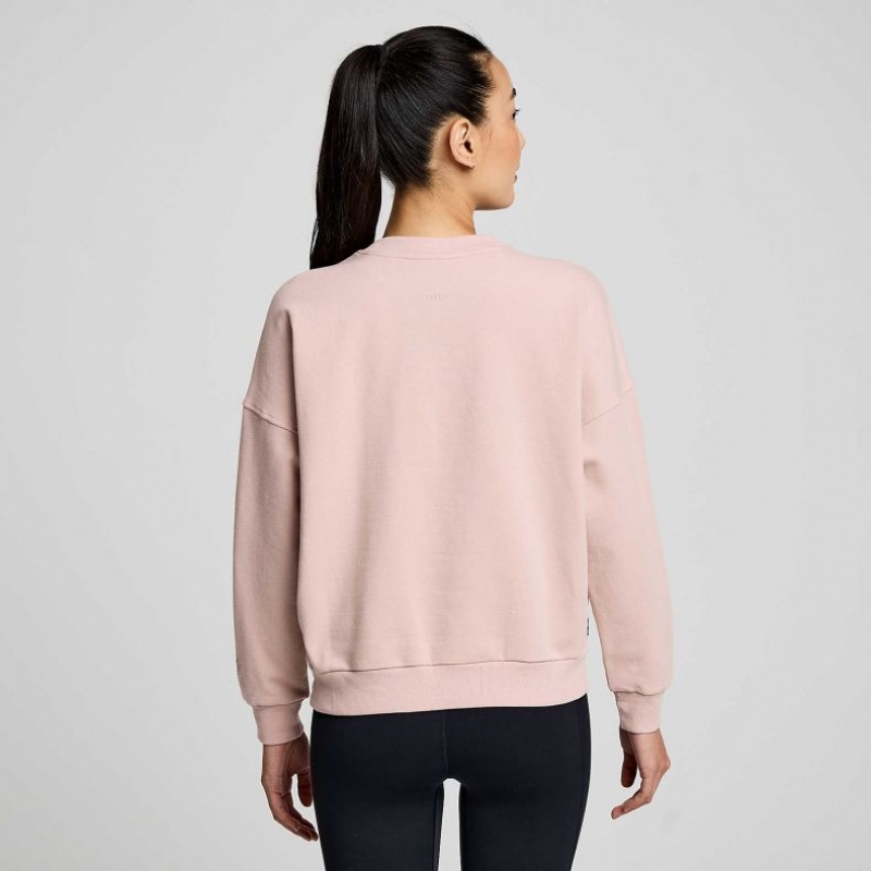 Saucony Recovery Crew Women's Sweatshirt Pink | NZ UZACX