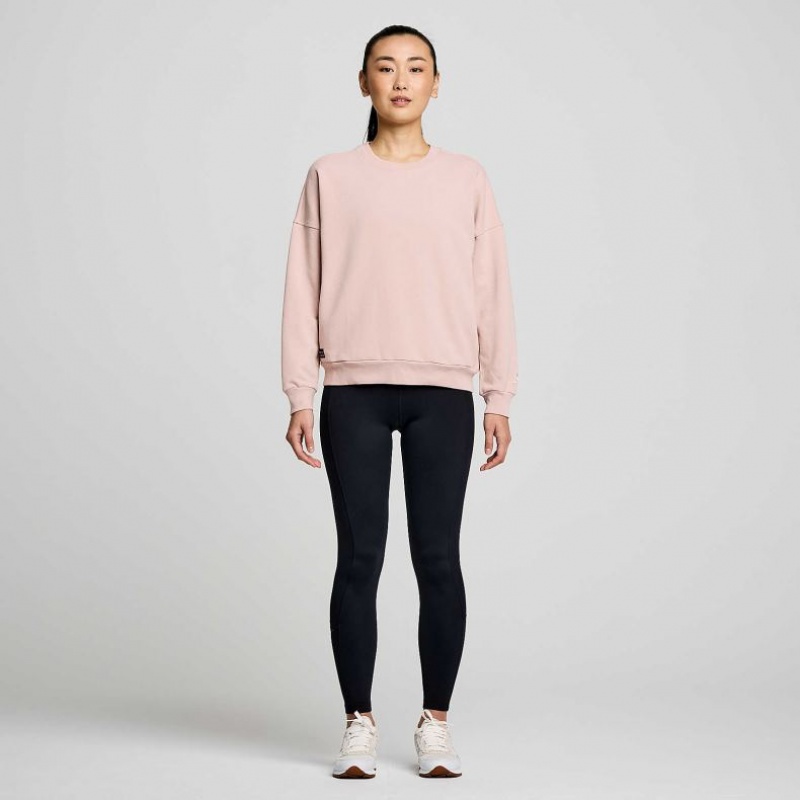 Saucony Recovery Crew Women's Sweatshirt Pink | NZ UZACX