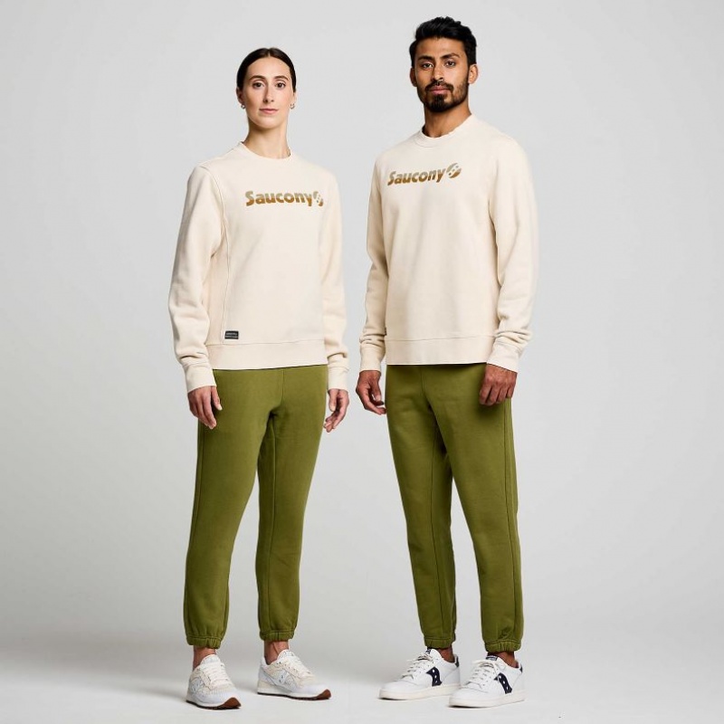 Saucony Recovery Crew Women's Sweatshirt Beige | NZ UOWKB