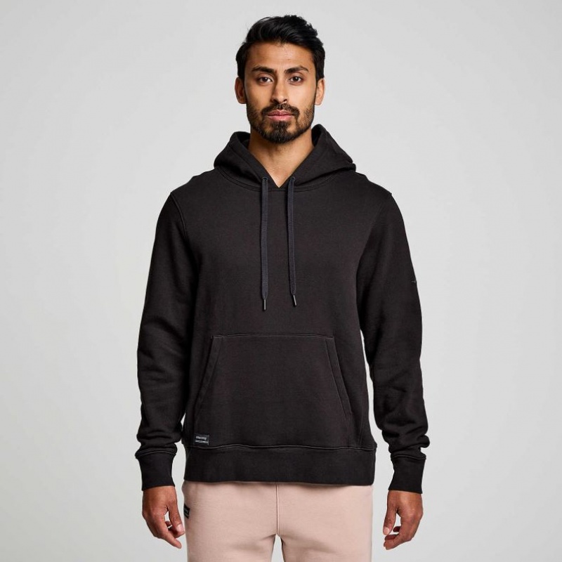 Saucony Recovery Men\'s Hoodie Black | NZ KNWJL