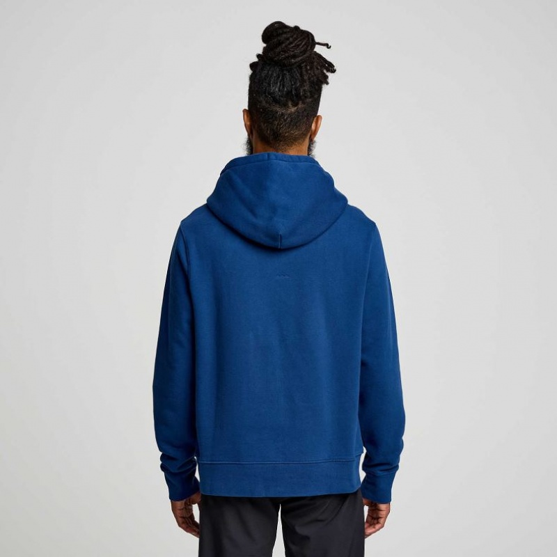 Saucony Recovery Men's Hoodie Indigo | NZ RWZFV