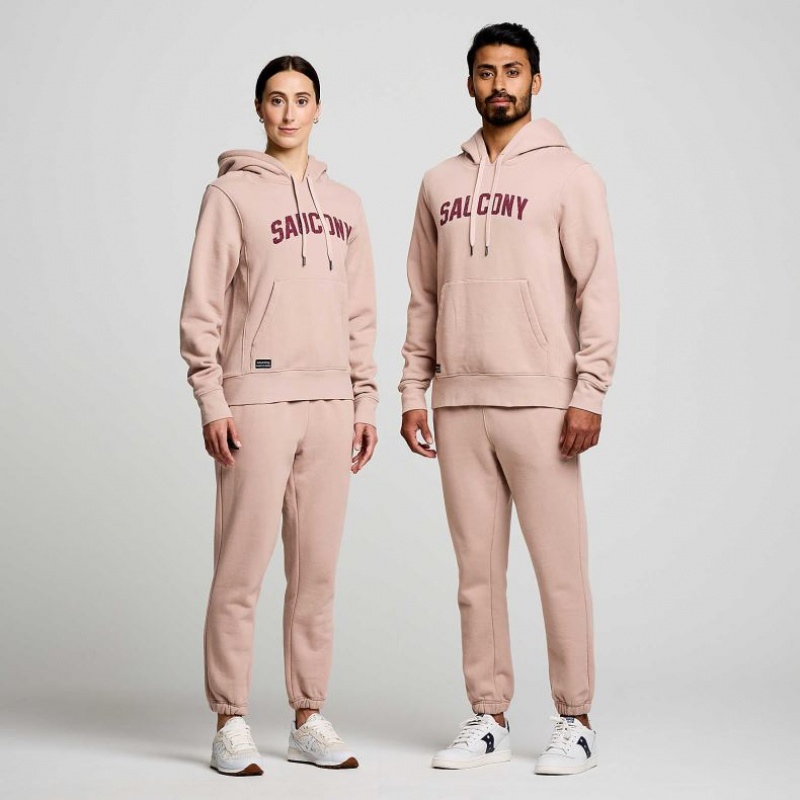 Saucony Recovery Men's Hoodie Pink | NEW ZEALAND JBZED