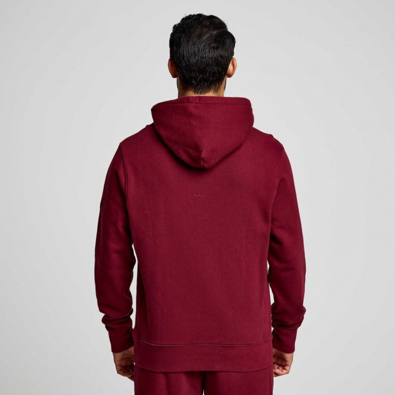 Saucony Recovery Men's Hoodie Red | NZ VJNKA