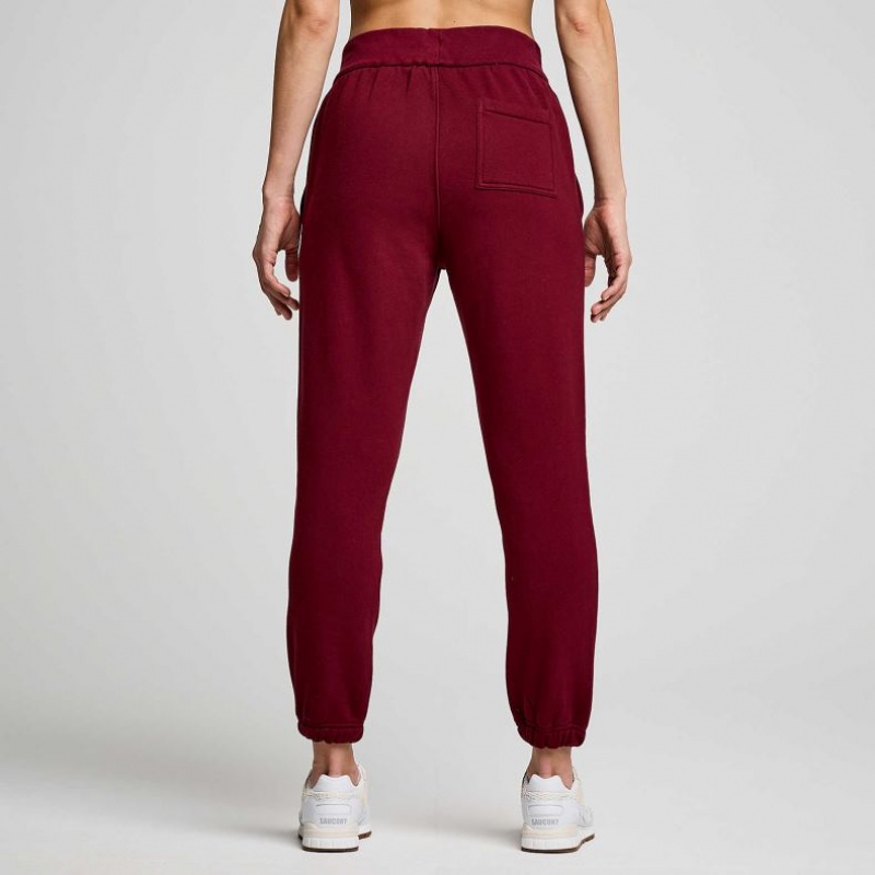 Saucony Recovery Women's Jogger Burgundy | NEW ZEALAND WOZFI