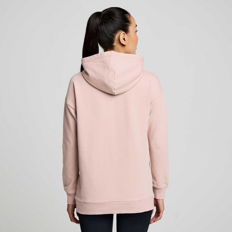 Saucony Recovery Zip Tunic Women's Hoodie Pink | NEW ZEALAND RPGJK