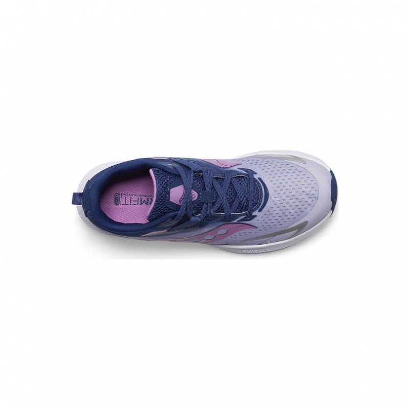 Saucony Ride 15 Big Kids' Sneakers Purple / Indigo | NEW ZEALAND NXPJD