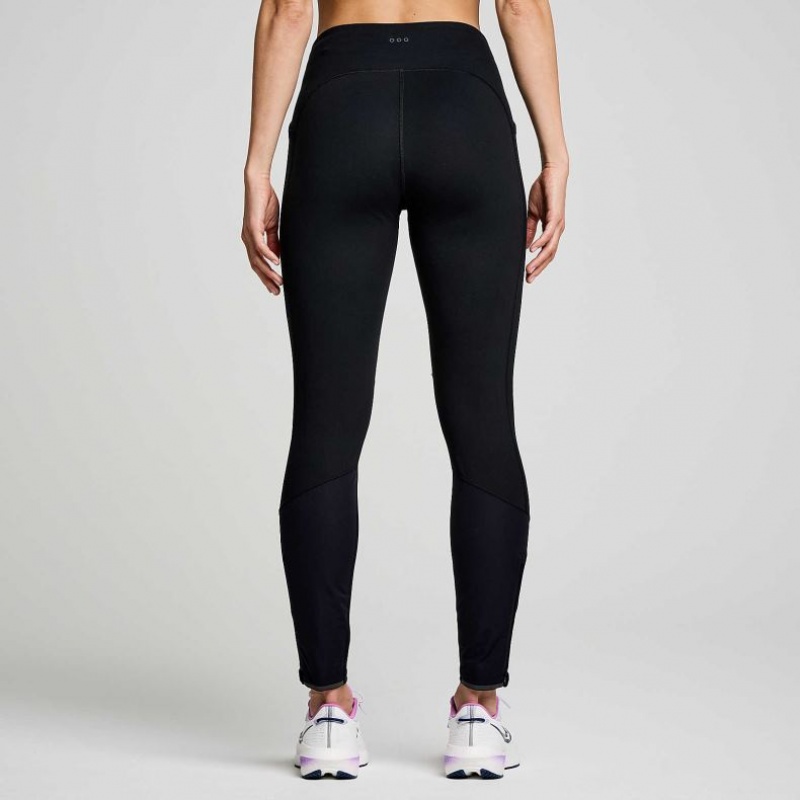 Saucony Runshield Women's Tight Black | NEW ZEALAND PQKRA