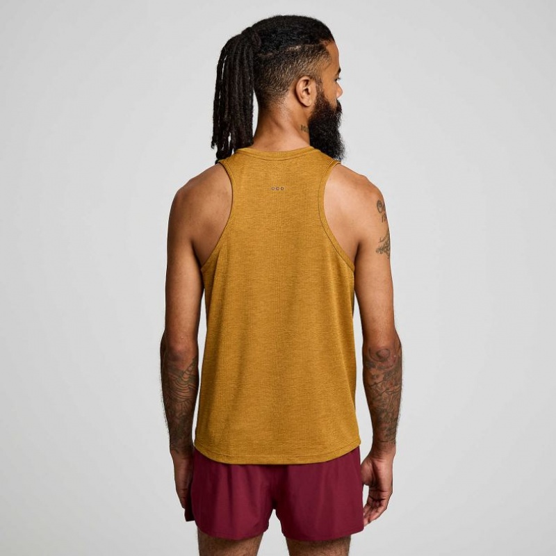 Saucony Stopwatch Men's Singlet Brown | NEW ZEALAND WOEML