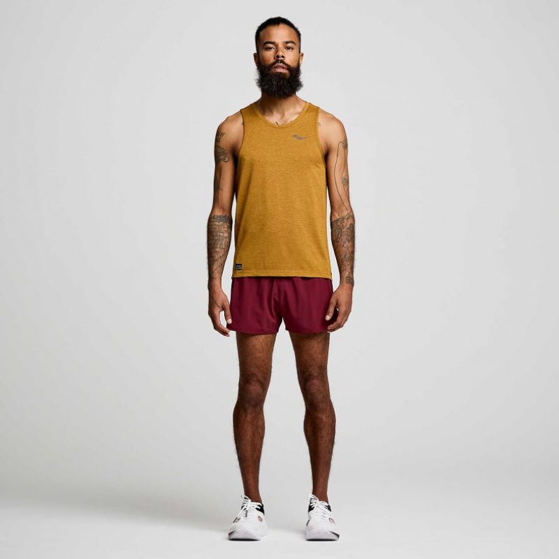 Saucony Stopwatch Men's Singlet Brown | NEW ZEALAND WOEML