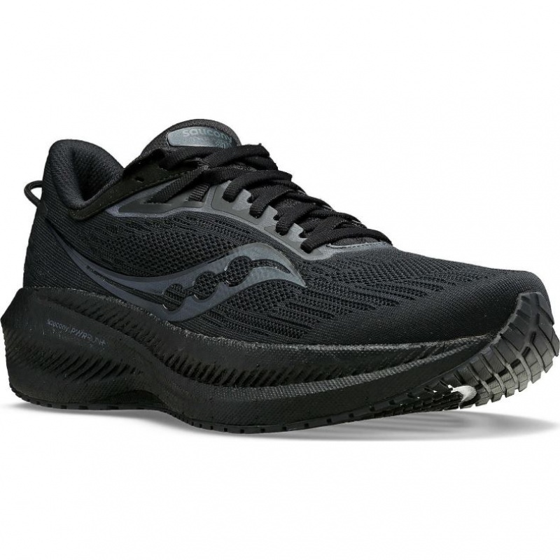 Saucony Triumph 21 Men's Running Shoes Black | NEW ZEALAND TSXDF