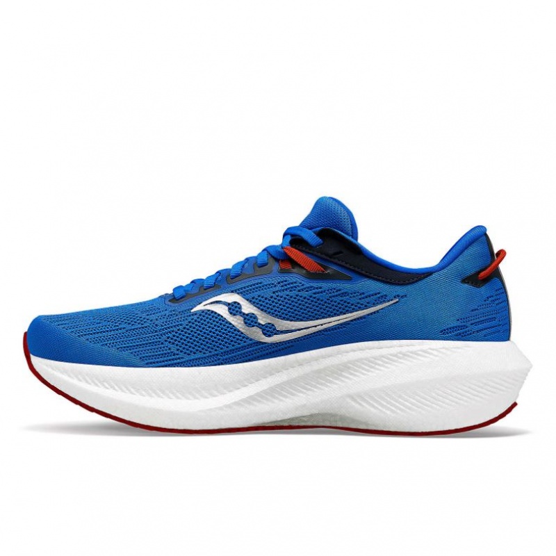 Saucony Triumph 21 Men's Running Shoes Blue | NEW ZEALAND QEUCY