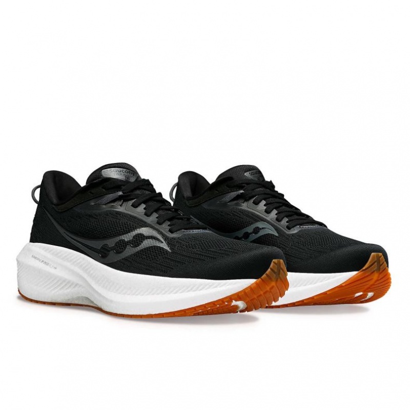 Saucony Triumph 21 Men's Running Shoes Black | NEW ZEALAND LUWHE