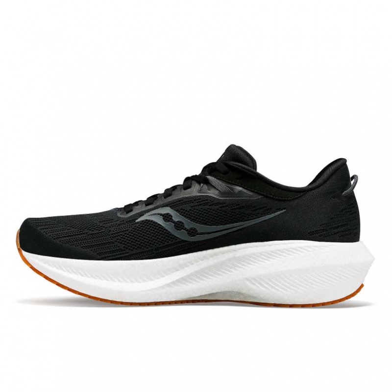 Saucony Triumph 21 Men's Running Shoes Black | NEW ZEALAND LUWHE