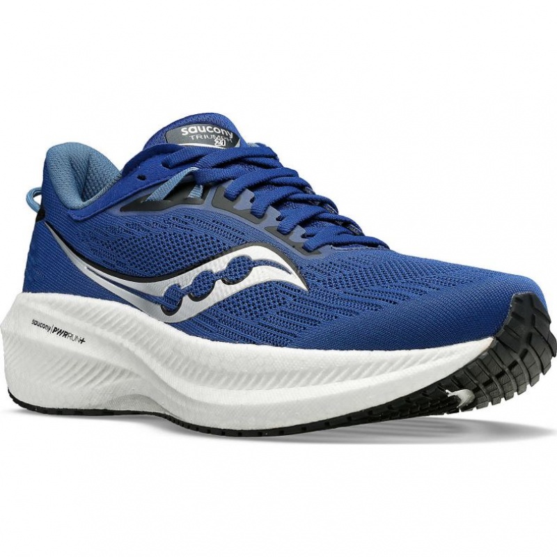 Saucony Triumph 21 Men's Running Shoes Indigo | NZ XMEVB