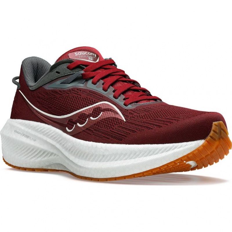 Saucony Triumph 21 Men's Running Shoes Red | NZ LKOVP