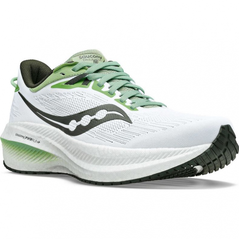 Saucony Triumph 21 Men's Running Shoes White | NZ YCPRK