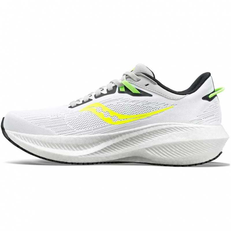 Saucony Triumph 21 Men's Running Shoes White | NEW ZEALAND TFIWX