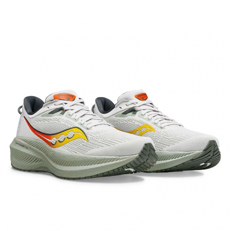 Saucony Triumph 21 Men's Running Shoes White | NZ CAZLH