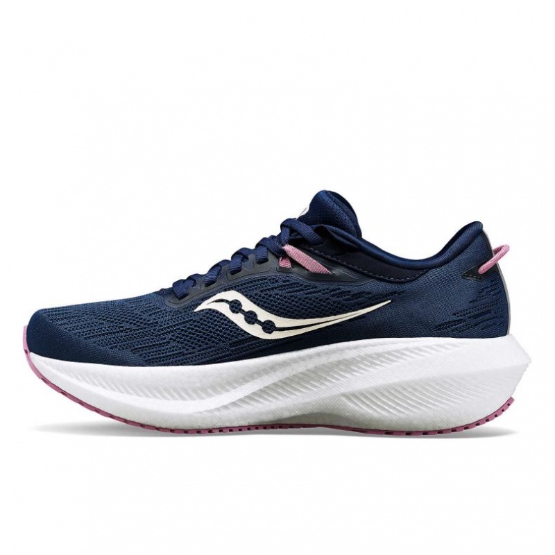 Saucony Triumph 21 Women's Running Shoes Navy | NEW ZEALAND BUTNF