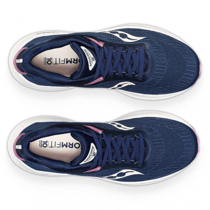 Saucony Triumph 21 Women's Running Shoes Navy | NEW ZEALAND BUTNF