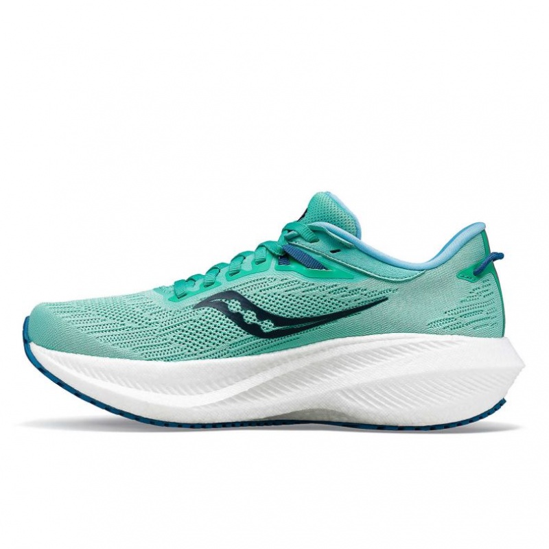 Saucony Triumph 21 Women's Running Shoes Turquoise | NEW ZEALAND WXBDJ