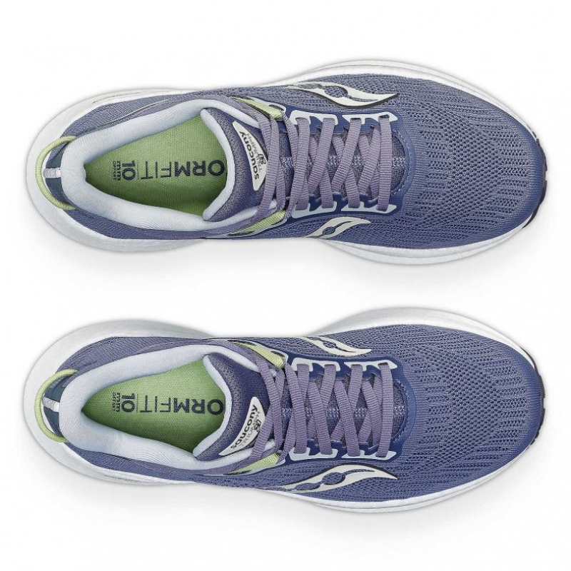 Saucony Triumph 21 Women's Running Shoes Blue | NEW ZEALAND MTQXZ