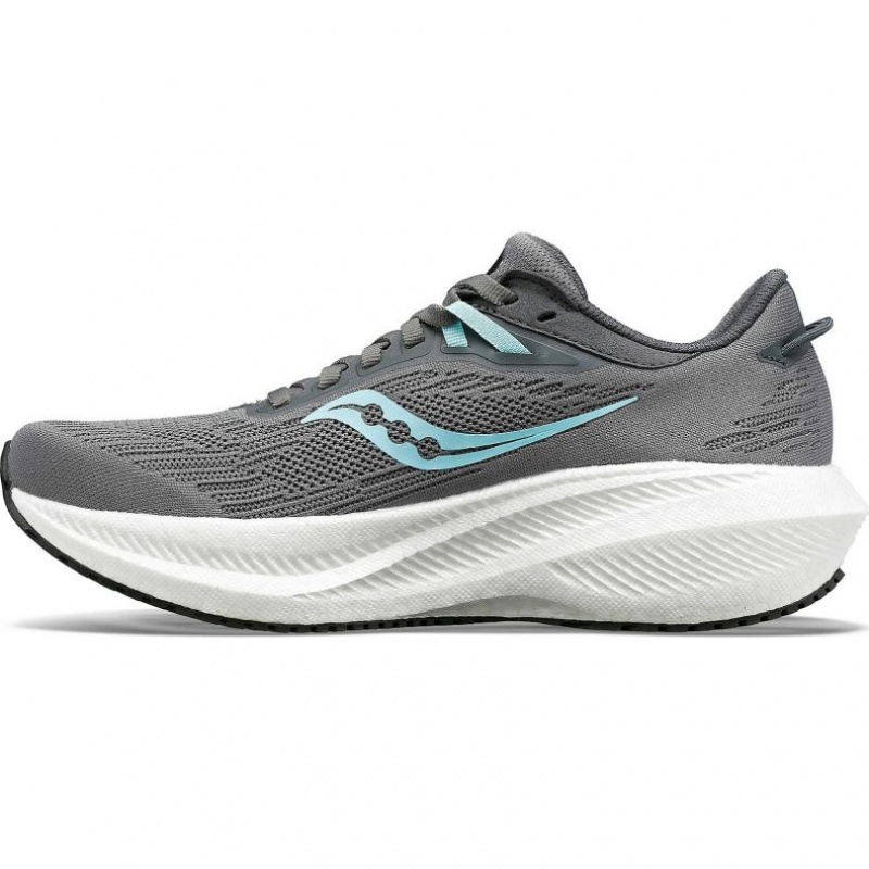 Saucony Triumph 21 Women's Running Shoes Grey | NZ IEJUM