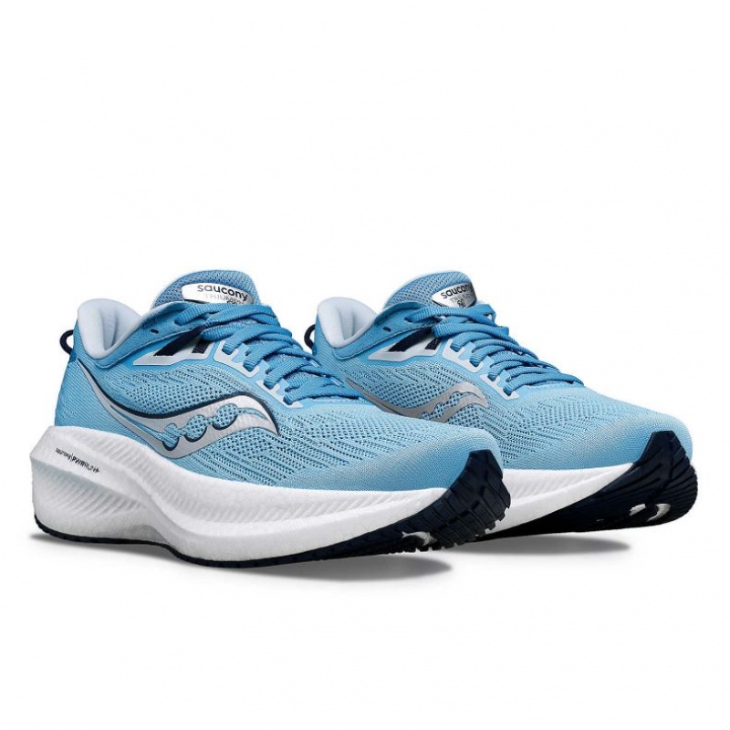 Saucony Triumph 21 Women's Running Shoes Blue | NEW ZEALAND JMPTE