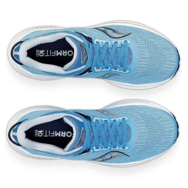 Saucony Triumph 21 Women's Running Shoes Blue | NEW ZEALAND JMPTE