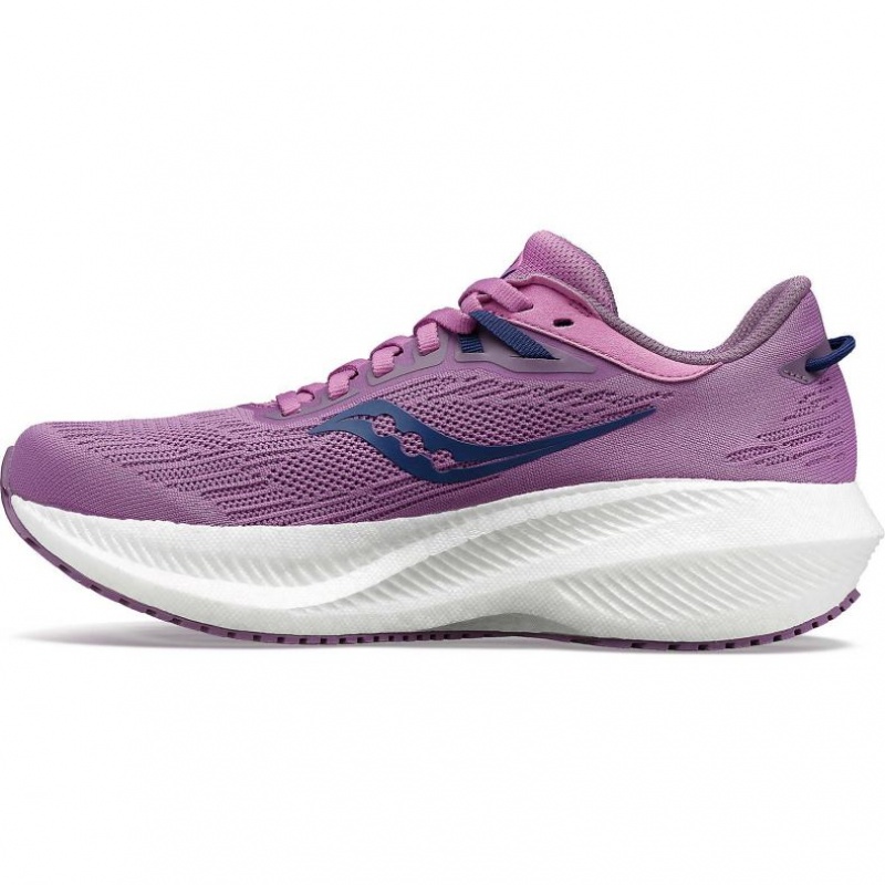 Saucony Triumph 21 Women's Running Shoes Purple | NZ IVUGM