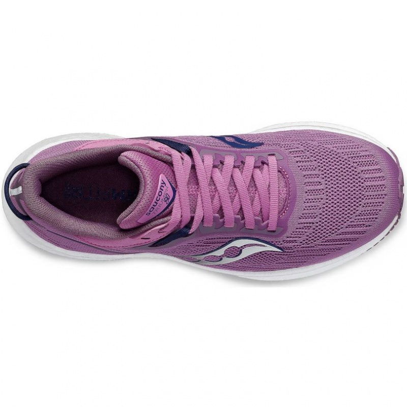 Saucony Triumph 21 Women's Running Shoes Purple | NZ IVUGM