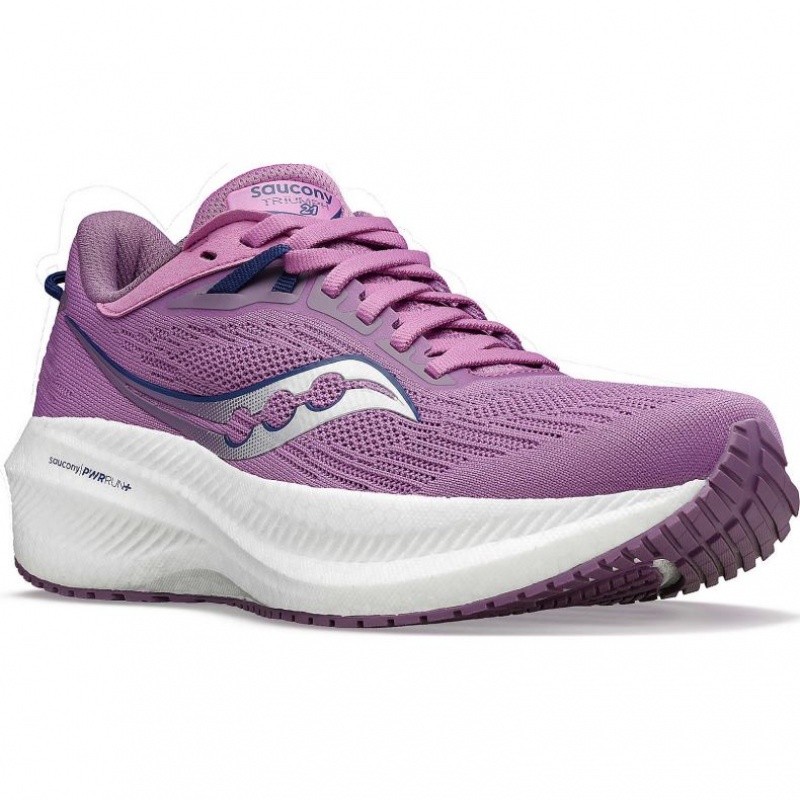 Saucony Triumph 21 Women's Running Shoes Purple | NZ IVUGM