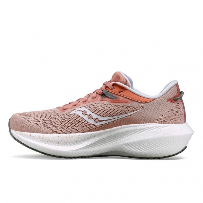 Saucony Triumph 21 Women's Wide Running Shoes Pink | NEW ZEALAND SIQDX