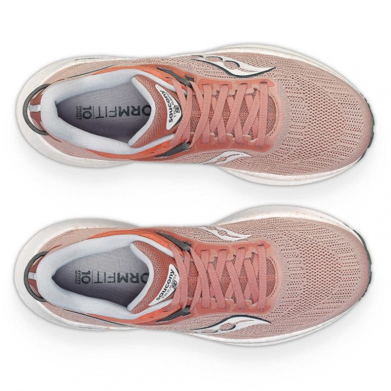 Saucony Triumph 21 Women's Wide Running Shoes Pink | NEW ZEALAND SIQDX