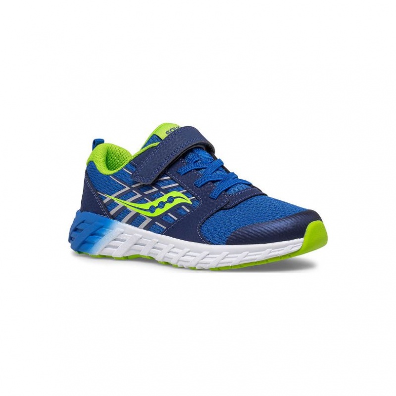 Saucony Wind 2.0 A/C Big Kids' Sneakers Blue | NEW ZEALAND GFJDM