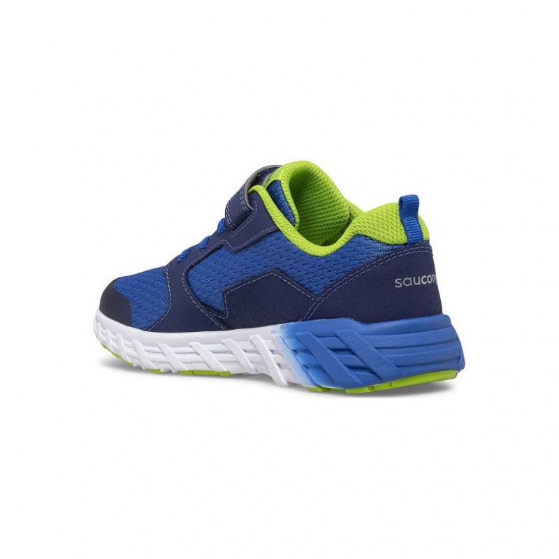 Saucony Wind 2.0 A/C Big Kids' Sneakers Blue | NEW ZEALAND GFJDM