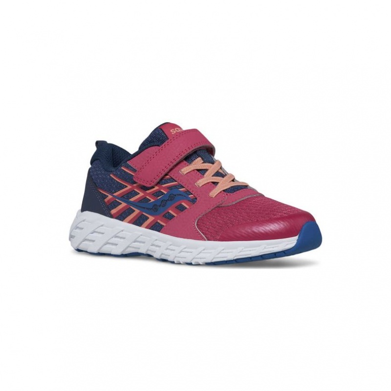 Saucony Wind 2.0 A/C Big Kids' Sneakers Navy / Red | NEW ZEALAND JIRGT