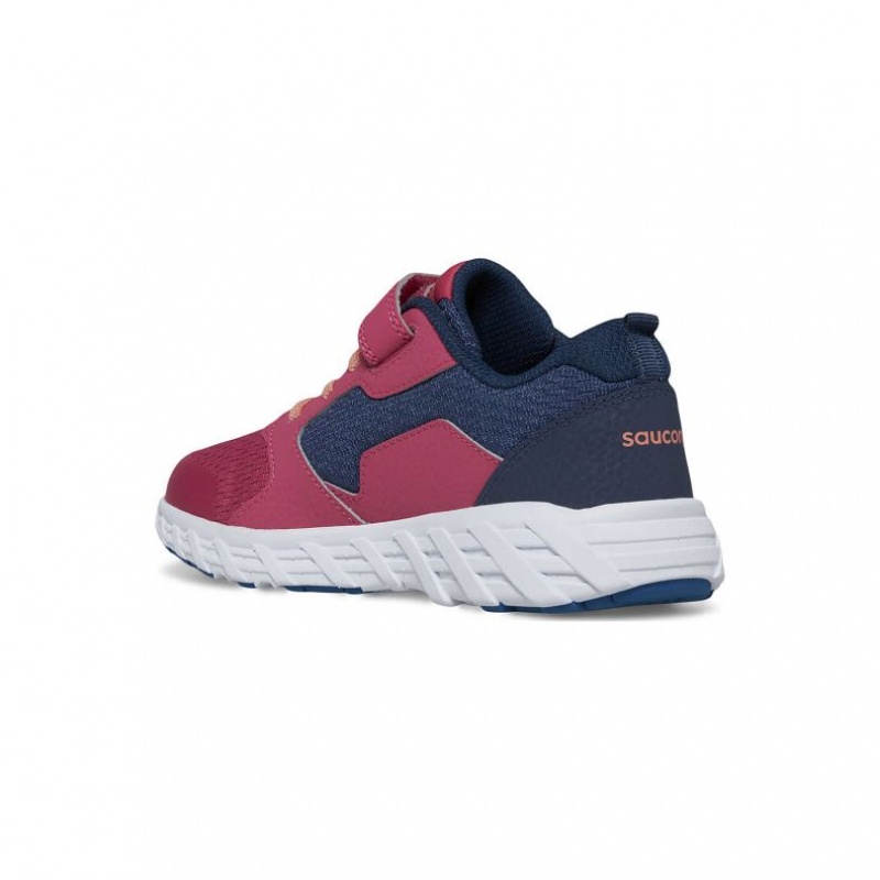 Saucony Wind 2.0 A/C Big Kids' Sneakers Navy / Red | NEW ZEALAND JIRGT