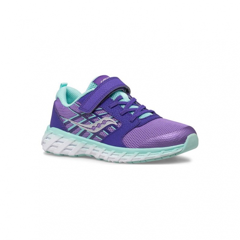 Saucony Wind 2.0 A/C Big Kids' Sneakers Purple | NZ SQIZK