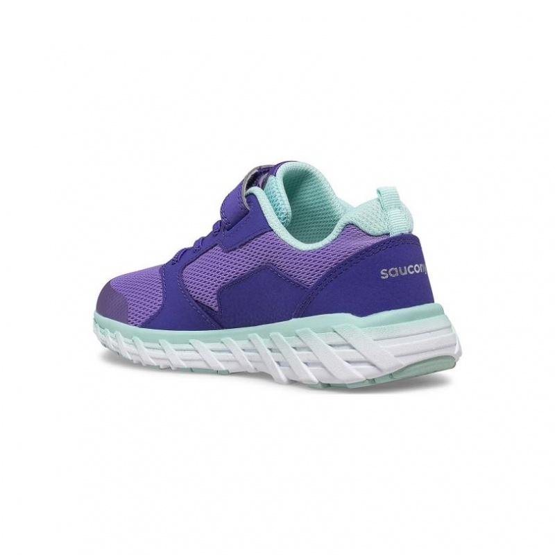 Saucony Wind 2.0 A/C Big Kids' Sneakers Purple | NZ SQIZK